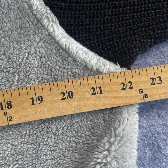 Black Mountain Jacket Womens Large Full Zip Gray Fleece Deer Snowflake Jacket - Picture 11 of 11